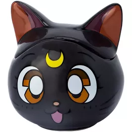 Кружка 3D с крышкой Sailor Moon Luna картинка 365644 - МосИгра